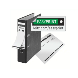 Leitz Archivador de Palanca DIN A4 Lomo 80 mm Cartón Jaspeado CO2 Neutral Gris