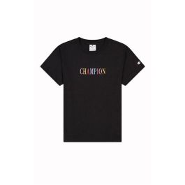 Camiseta de Manga Corta Mujer Champion Crewneck Croptop Negro