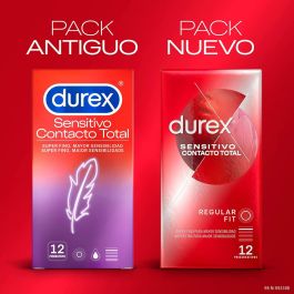 Durex Preservativos Sensitivo Contacto Total Súper Fino, 12 Unidades