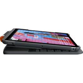 Logitech Slim Folio Teclado y Funda Bluetooth para iPad 7ª/8ª Generación QWERTZ DE Gris Oscuro
