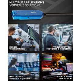 Cable USB LINDY 43380 Azul