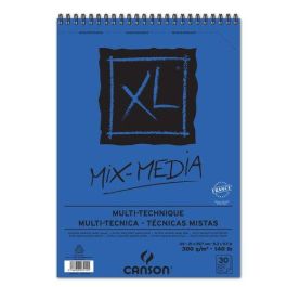 Bloc De Dibujo Canson Xl Mix Media Textured Con Espiral Grano Medio A4 300G 30H (Set de 5) Precio: 40.89999992. SKU: B1FEAX9NQ4