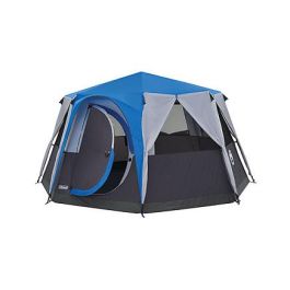 Coleman Tienda de Campaña Octagon 8 para 8 Personas, Cúpula/Iglú, Estructura Rígida, Tecnología WeatherTec, Impermeable, Color Negro/Azul/Gris Precio: 527.9714. SKU: B18RPKFYTY