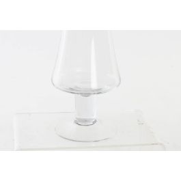 DKD Home Decor Jarrón Básicos de Cristal Transparente 9.5x11.5x60 cm Hecho a Mano - Pack 4 Unidades