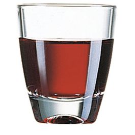 Arcoroc Vasos Bajos Gin de Vidrio Transparente 5 cL - Set de 24 Unidades, Apto Lavavajillas, Fabricado en Francia