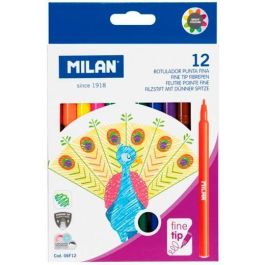 Milan Rotuladores Punta Fina 2 mm Colores Surtidos Estuche 12 Unidades Precio: 1.49999949. SKU: B1GRDENRZT