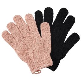 Cosmetic Club Juego de 2 Guantes Exfoliantes para Ducha y Belleza, Talla Única, Lavables y Reutilizables