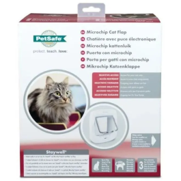 Petsafe Staywell Chatiere para Gatos y Perros Pequeños con Chip, Puerta de 4 Vías y Doble Bloqueo