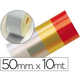 Cinta Fantasia 10 Mt X 50 mm Plata 6 unidades