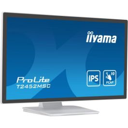 Iiyama Monitor Táctil 24" Full HD IPS, 1920x1080, 10 Puntos Táctiles, HDMI, DisplayPort, USB Hub, Altavoces (T2452MSC-W1)