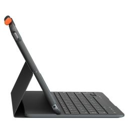 Logitech Slim Folio para iPad (7ª y 8ª generación) con Teclado Inalámbrico Bluetooth y Protección Antigolpes