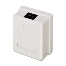 AISENS - ROSETA DE SUPERFICIE RJ45 CAT.6 UTP 1 TOMA, BLANCO