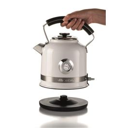 Ariete Hervidor Eléctrico Moderna 2854/01 Blanco 1.7 Litros Acero Inoxidable con Termómetro Apagado Automático