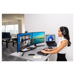 Kensington Auriculares Gaming H3000 PROVC, Diadema Bluetooth 5.2, Negro, 60h Batería, Cancelación Ruido, Micrófono Boom, USB-C, Para PC, PS, Xbox, Android, iOS