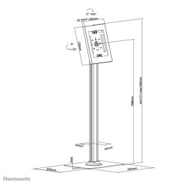 Soporte para Tablet Neomounts FL15-650WH1 Blanco Soporte para Tablet Neomounts FL15-650WH1 Blanco