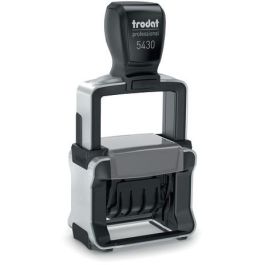 Trodat 5430 Sello Profesional Automático con Fecha + 'GEBUCHT' 23x40mm, Tinta Azul/Rojo, Acero Inoxidable Precio: 46.49999992. SKU: B1ERXRBS8D