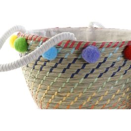 Cesta Boho DKD Home Decor Natural Multicolor 45 x 42.5 x 57 cm Set de 3