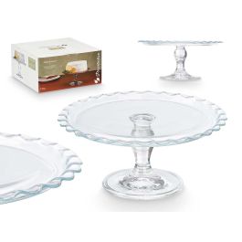 Pasabahce Tartera con Pie de Vidrio Diametro 26 cm, Transparente, Ideal para Hornear y Servir, 12 cm de Alto (Set de 4) Precio: 42.50000007. SKU: B185KFSC5X