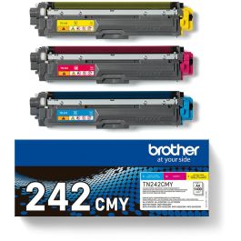 Brother TN-242CMY Multipack Tóner Cian, Magenta, Amarillo, Rendimiento hasta 1.400 páginas ISO/IEC 19798