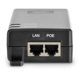 Digitus Inyector PoE+ Gigabit Ethernet 30W 802.3at Negro para red de hasta 400m
