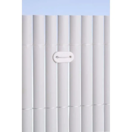 Nature Conjunto de 26 cierres de malla - Pantallas y canis de plástico - Blanco - (Amarre + alambre plastificado de 14 cm)