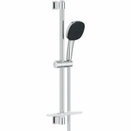 GROHE Vitalio Comfort 110 26929001 GRO4005176767685 - Set de Ducha con Rociador de 2 Chorros, Barra, Flexo y Estante - Ahorro Agua Cromo