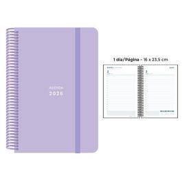 Agenda Anual (2026) Senfort Pastel Espiral Tapa Pp Con Goma 160X235 D/P Lila Precio: 16.50000044. SKU: B1HJKB5B3W