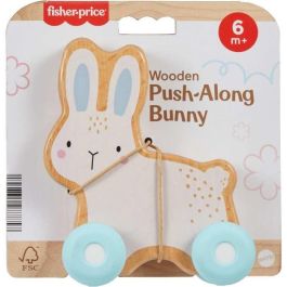 Fisher Price Matjdm52 Conejo de Madera para Empujar Fisher Price Matjdm52 Conejo de Madera para Empujar