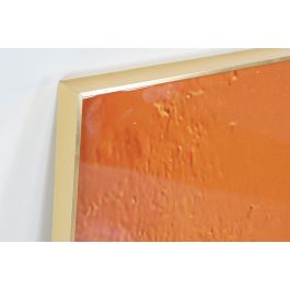 DKD Home Decor Cuadro Moderno Abstracto Naranja Dorado 80x120x3 cm de Aluminio y MDF