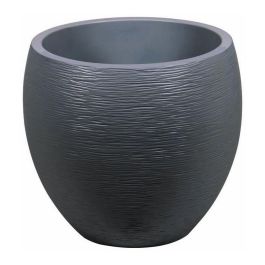 Eda Maceta Redonda Graphit Huevo de Plástico, Ø50cm de Diámetro, 45cm de Altura, 46 Litros de Capacidad, Color Gris Antracita Precio: 60.5. SKU: S7149305