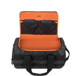 RIVACASE Sherwood 7641 - Bolsa de Viaje 30L Gris Camuflaje Resistente al Agua con Bandolera para Viajes