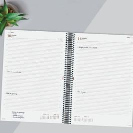 Finocam Agenda Anual Year Espiral E10-155x212 mm 1Dp Negro 2025