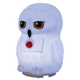 Lexibook Luz Nocturna LED Hedwig 3D Multicolor con Temporizador 15 min - Lámpara Relax para Dormir Niños, 20cm (Funciona con Pilas/USB)