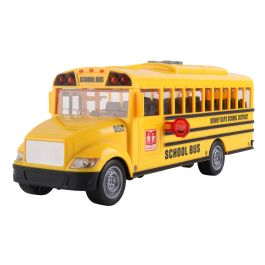 Tachan Autobús Escolar Americano Amarillo 1:16 con Fricción, Luces y Sonidos para Niños +3 Años