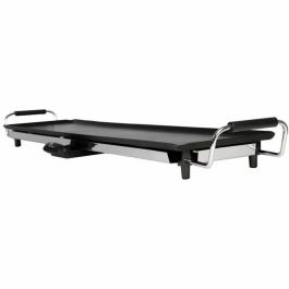 Little Balance 8239 Happy Plancha 90, Eléctrica XXL Antiadherente 90x23cm para 8-10 personas, 2000W, Negro/Acero Inox
