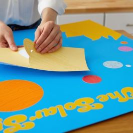 Cricut 2008317 Bloc de Hojas de Papel para Bellas Artes, 10 Hojas, 30.5x30.5 cm, Blanco, 210 g/m²