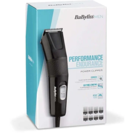 Babyliss Cortapelos E756E Power Clipper Cuchilla Acero Inoxidable 45mm 8 Guardas 9 Longitudes de 0.5mm a 25mm Cable 2m