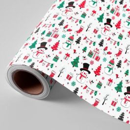 Wonder Papel De Regalo Bobina 62 cm 4 kg Navidad Mucheco De Nieve Rojo Verde Precio: 29.58999945. SKU: B1A3JLMALK
