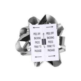 Liderpapel Lazo Fantasía Mediano Color Plata Metalizado