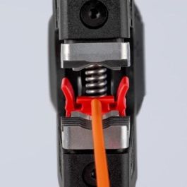 Knipex Alicate Abrazadera PreciStrip16 Automático para Cables AWG 6, Pelacables Negro/Rojo 190mm