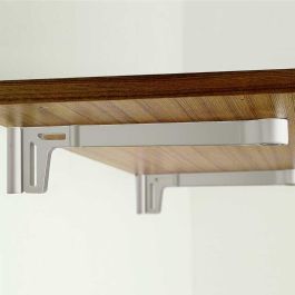 MAFOS Soporte Estante Texas Zamak 307mm Aluminio RAL 9006 para Armarios y Vestidores