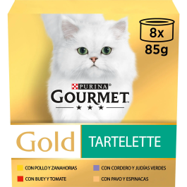 Purina Gourmet Gold Multi Tartallette Comida Húmeda para Gatos 8x85 gr (680 gr) Precio: 7.5000002. SKU: B1GTR4WYDM