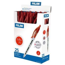 Milan Bolígrafo P1 Cuerpo Transparente Rojo -Caja 25U- Precio: 8.94999974. SKU: S8412975