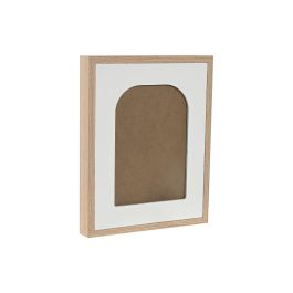 Marco Foto 13X18 Scandi DKD Home Decor Blanco Natural 3 x 25 x 20 cm (4 Unidades)