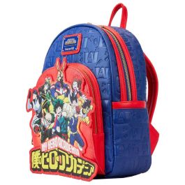 Loungefly Mini Mochila My Hero Academia Group Debossed Logo Piel Vegana 22.5x26.2x11.2cm