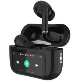 Qubo Auriculares Bluetooth TWS-400BK Inalámbricos Negros con Cancelación de Ruido ANC y ENC, Autonomía 4h