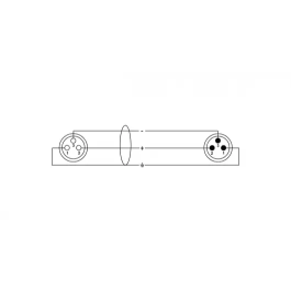 Cordial Cable de Micrófono XLR 1M