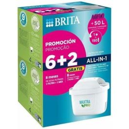 Brita Filtros de Agua Maxtra Pro All In One Pack - Recambio Original 6+2 Unidades - Reduce Cal, Cloro y Metales Pesados en Jarras Brita Precio: 36.49999969. SKU: B1CJCAE8Z7