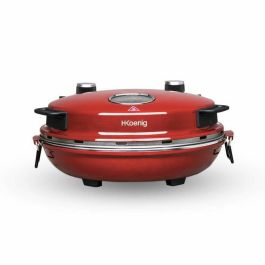Hkoenig NAPL350 Horno para Pizza Napoletana, 350°C, 32cm, 1200W, Placa de Piedra Cerámica, Temporizador, para Pizzas Frescas/Congeladas