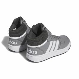 Zapatillas Deportivas Infantiles Adidas Hoops 3.0 Mid Gris